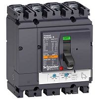 Автоматический выключатель 4П TM100D NSX100R(200кА при 415В, 45кА при 690B) | код. LV433209 | Schneider Electric 